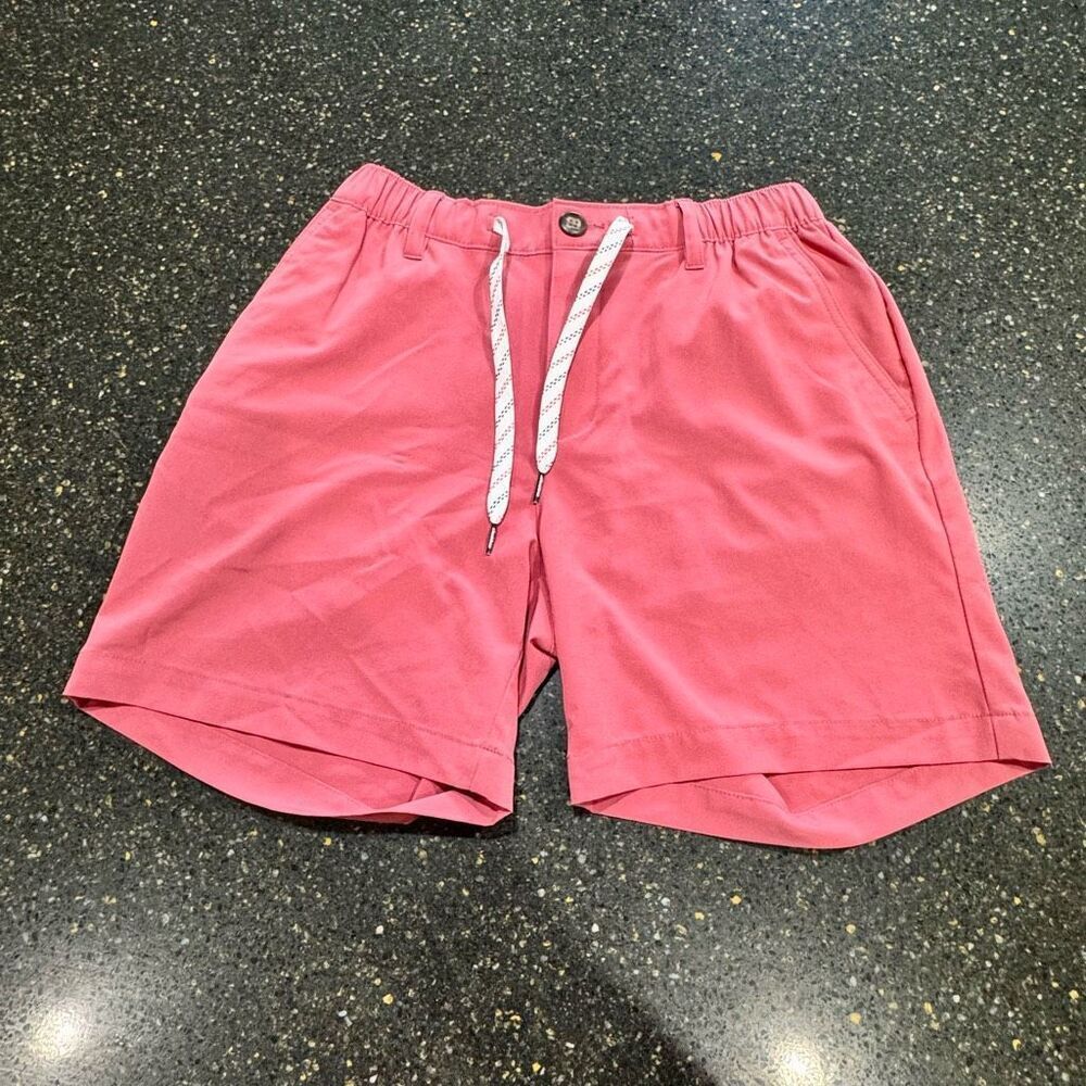 Chubbies 6” Inseam Elastic Waist Swim Shorts. Pink Small.